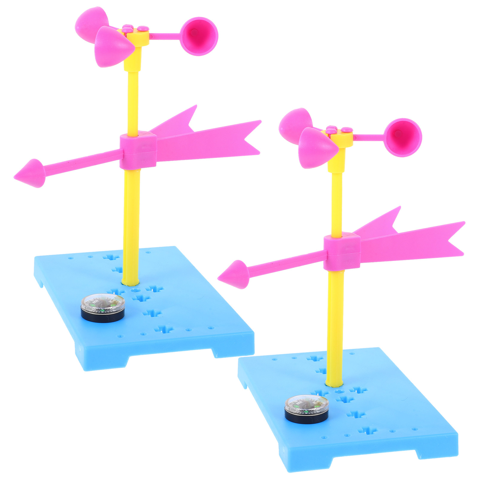 Science Project - 2 Conjuntos de Anemômetros Artesanais DIY