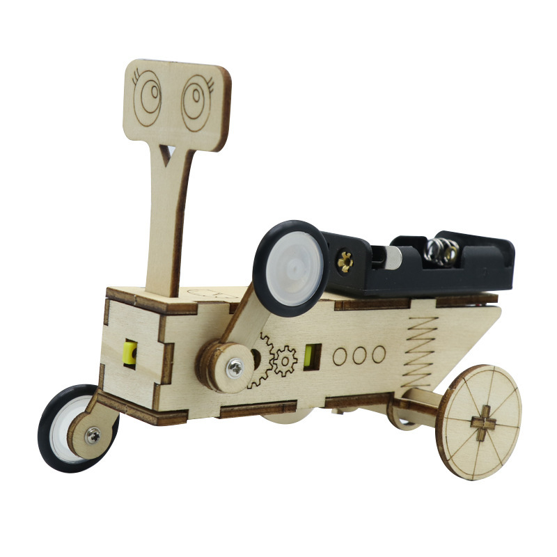 Science Robot - Diy réptil robô elétrico de madeira