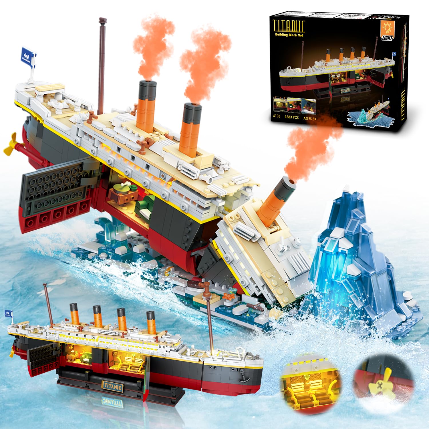 Science Olympiad - Conjunto de construção Titanic com LED-2
