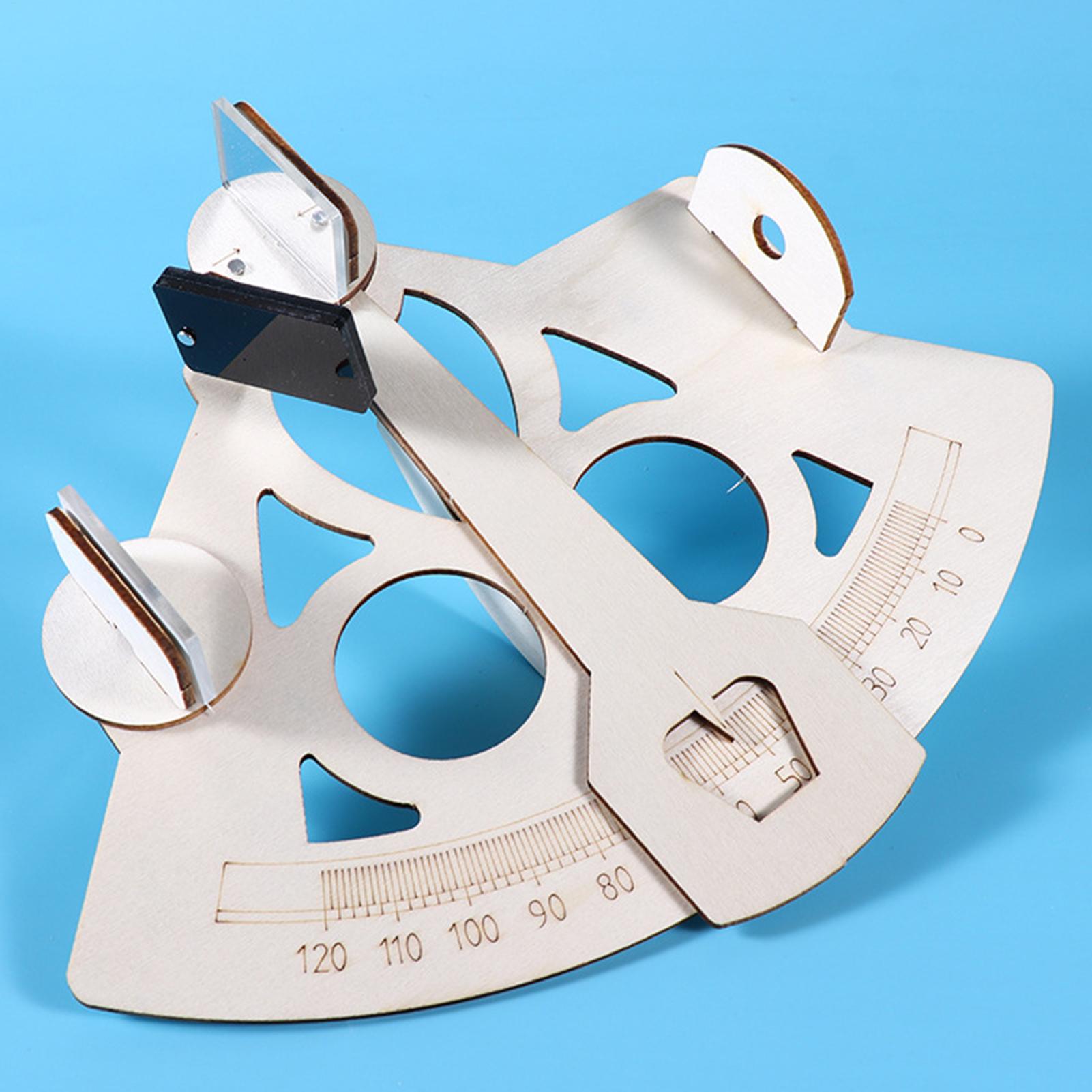 Science Project Kit - Modelo de Sextante de Madeira DIY,