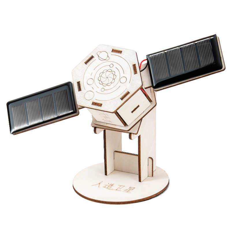 Science Project - Diy solar satélite montagem artificial criança