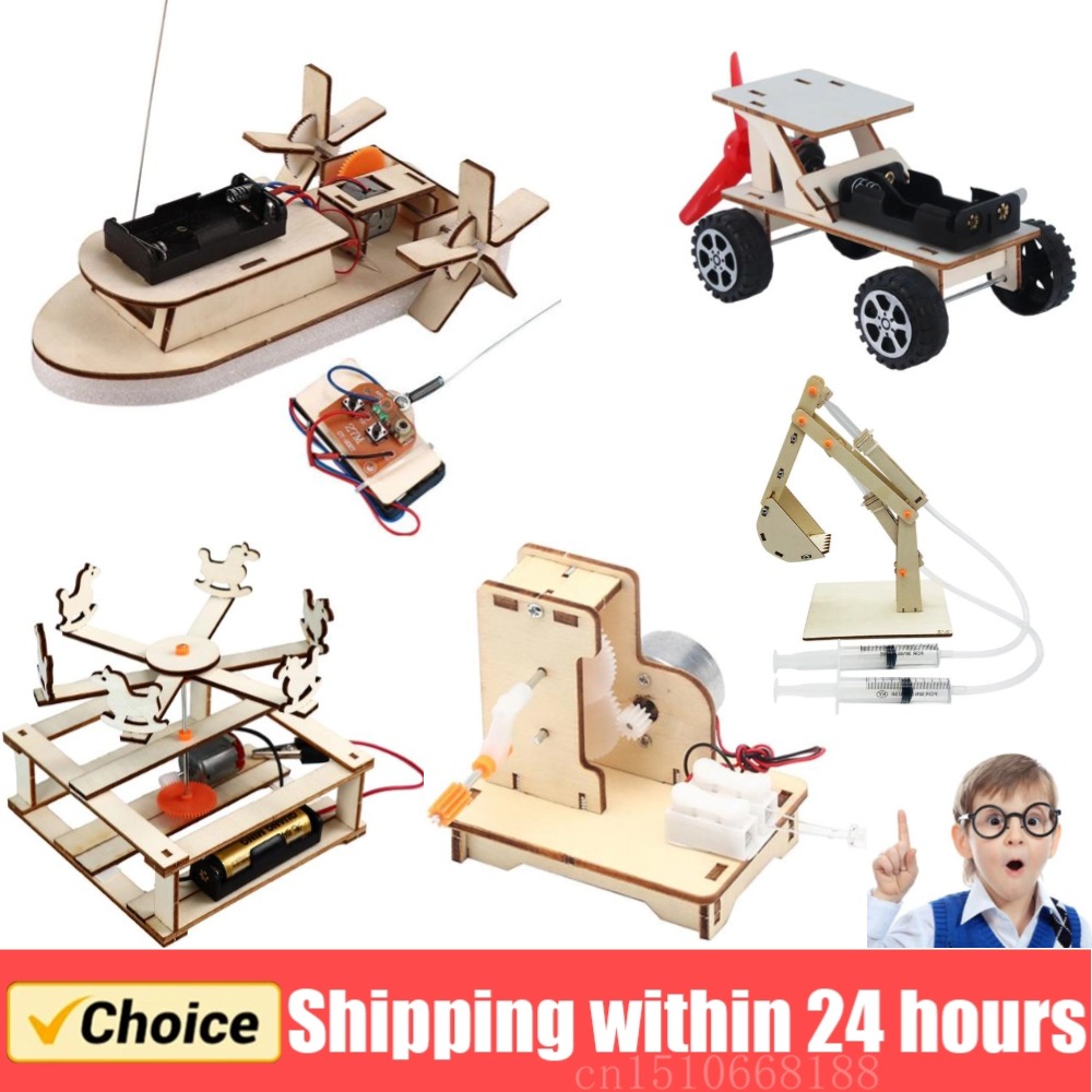 DIY Wooden Boat Model Science  - Science Project Kit avaliação e preço