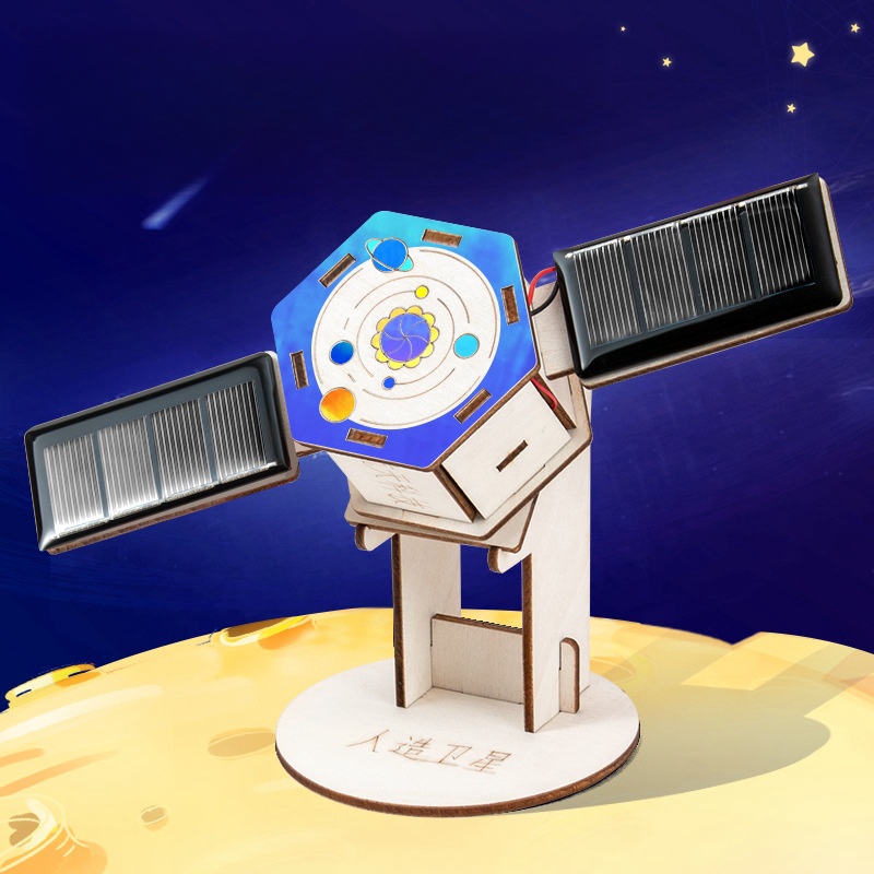 Diy solar satélite montagem ar - Science Project avaliação e preço