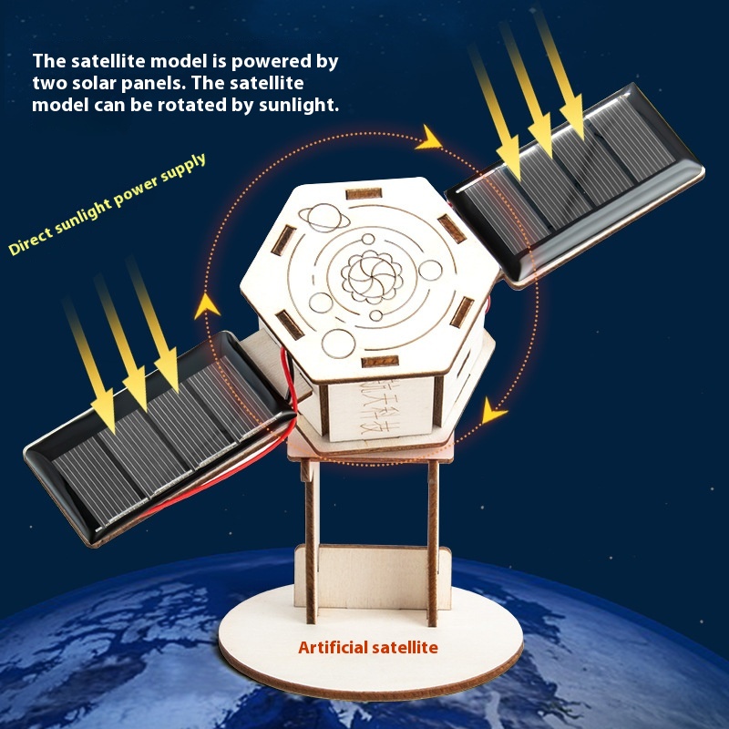 Diy solar satélite montagem ar - Science Project avaliação e preço