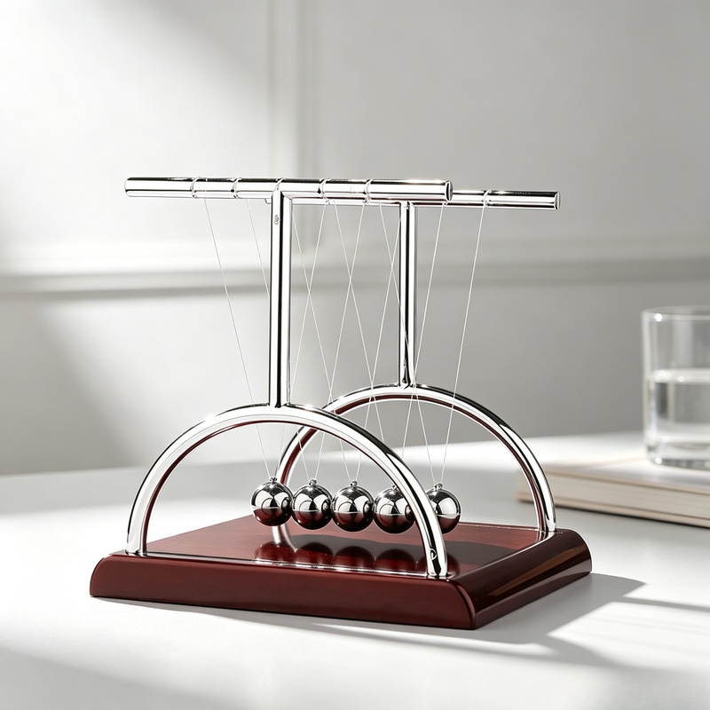 Pêndulo de Newton com Bolas de - Newton Cradle Large avaliação e preço
